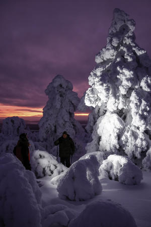 Abendliche Schneeschuhwanderung (c) Thomas Krämer